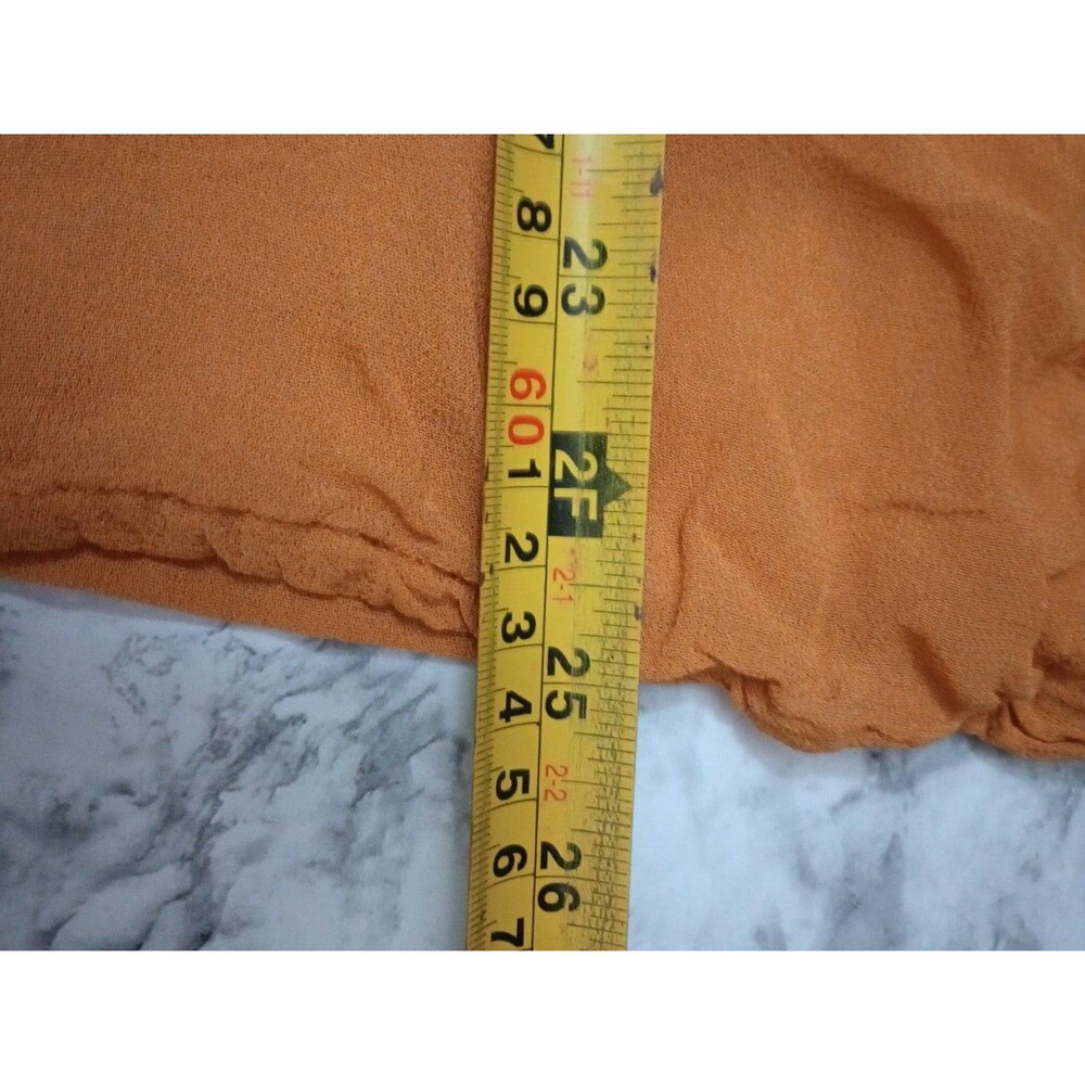 World Market Mustard Color Semi Sheer Embroidered Blouse Size Small/Medium - Picture 10 of 10